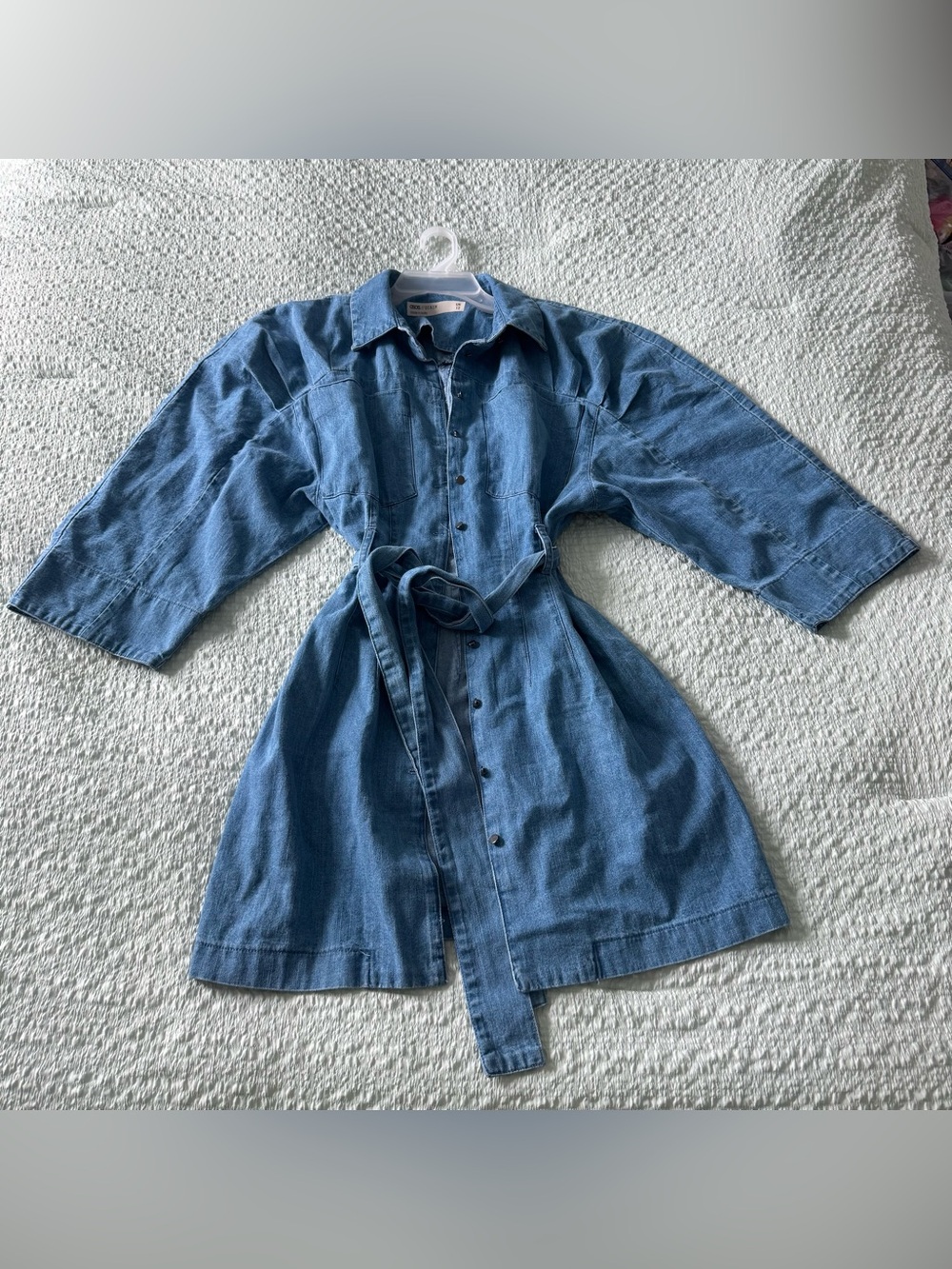 ASOS Light Blue Denim Shirt Dress with Tag